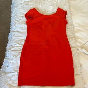 Banana Republic Petite size 4 red dress NWT